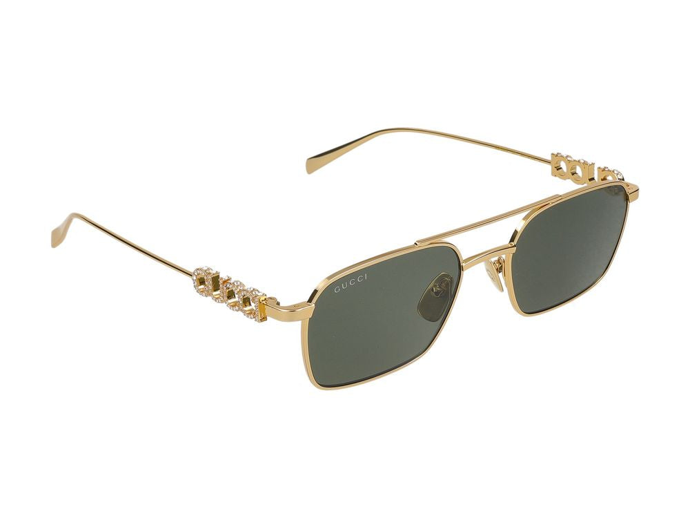 Okulary przeciwsłoneczne Gucci GG1804S 001 złoty złoty szary 54/19/145