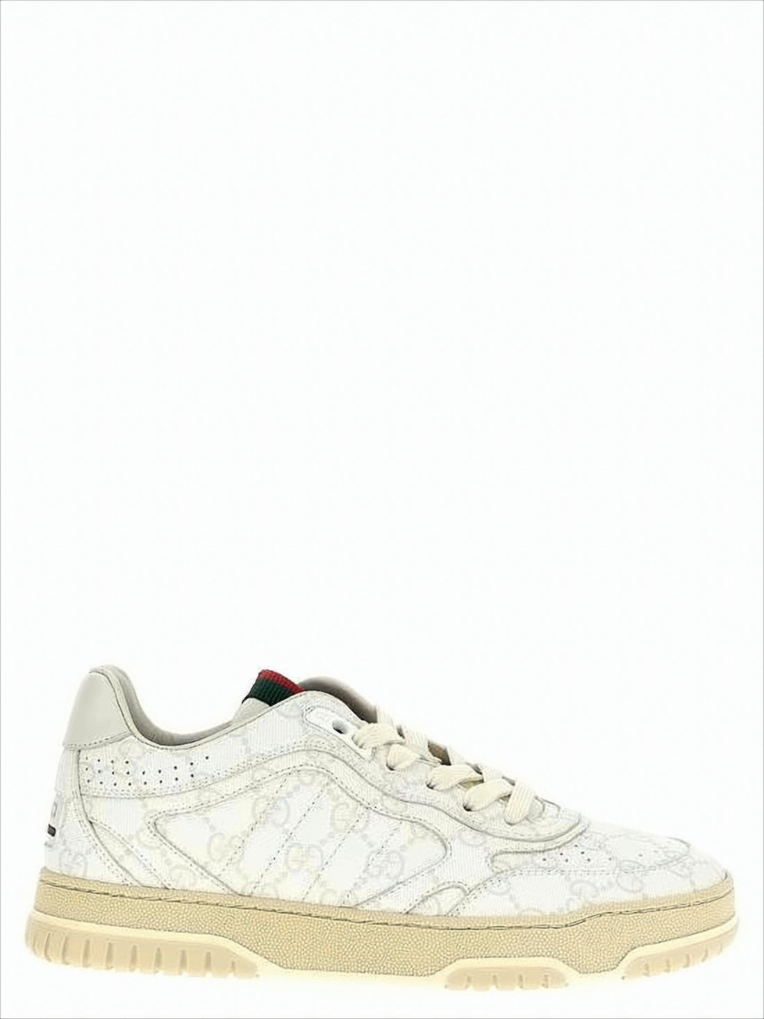 Canvas Sneakers with Monogram Pattern