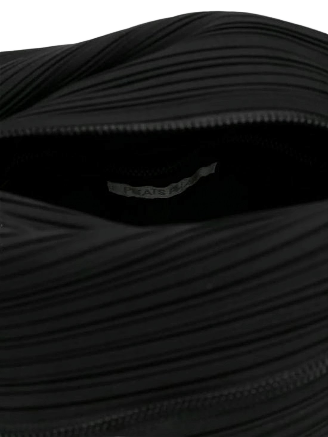 Pleated Design Shoulder Bag with Geometric Structure