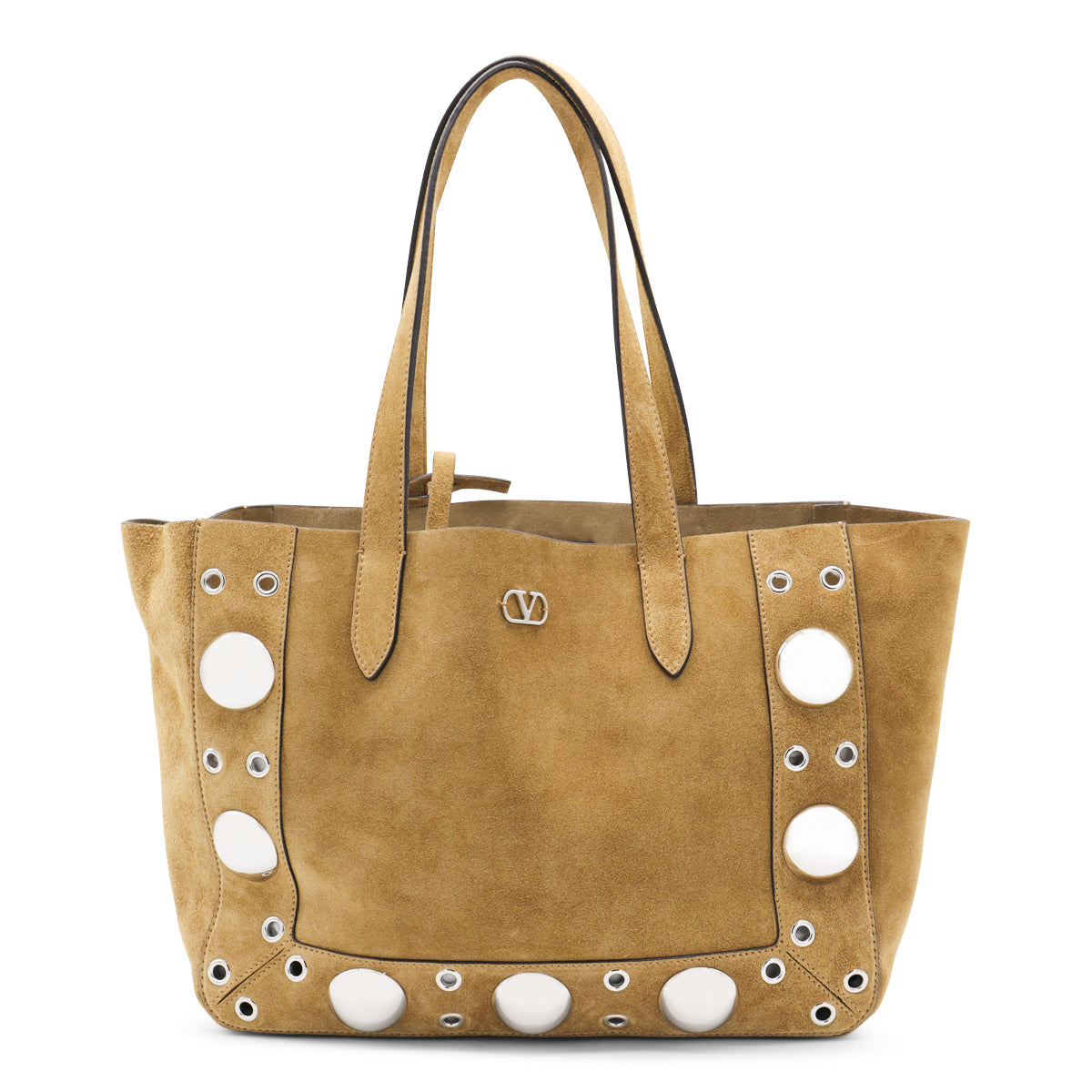 Beige Leather Nellcote Totes