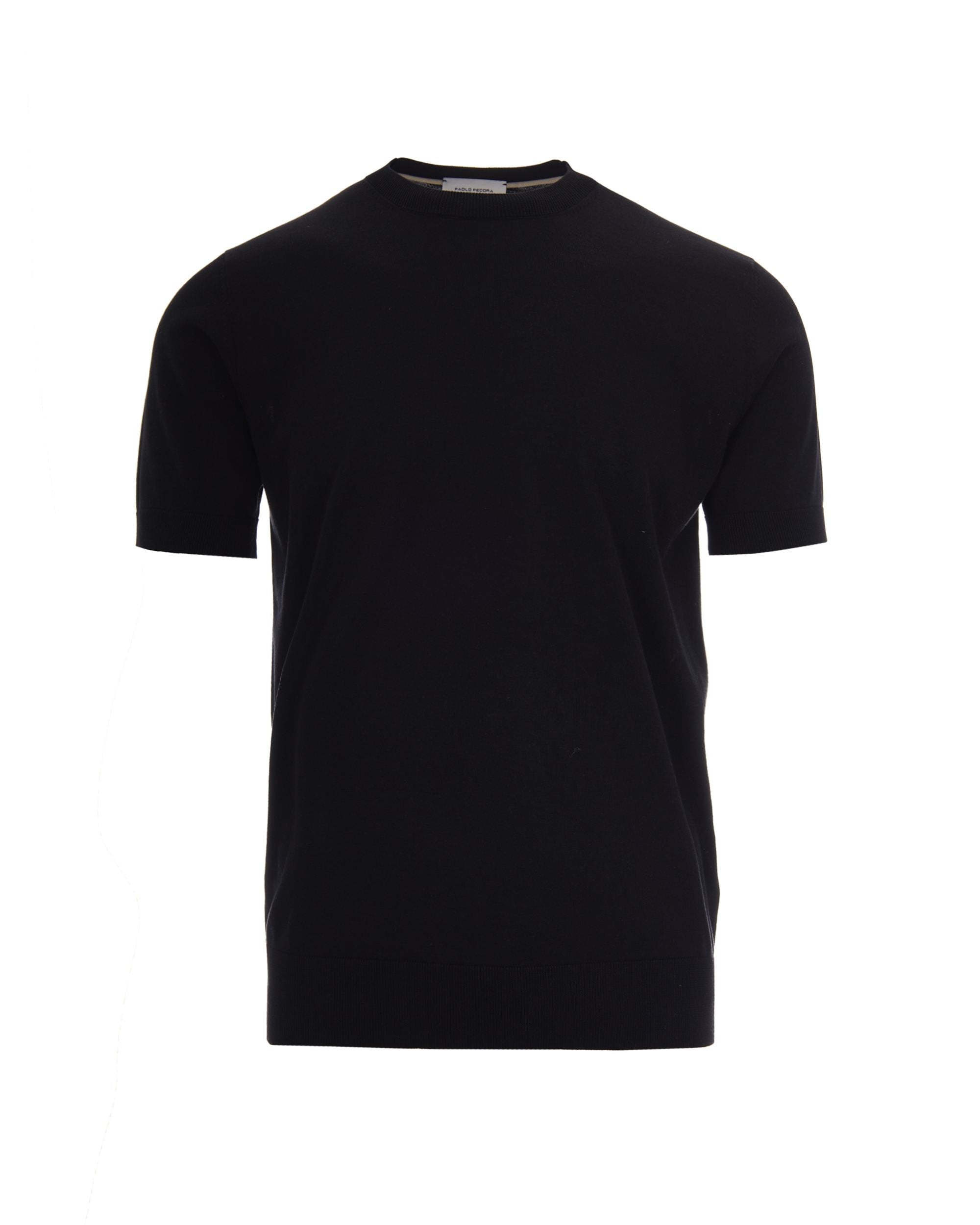 Black Knit T-Shirt