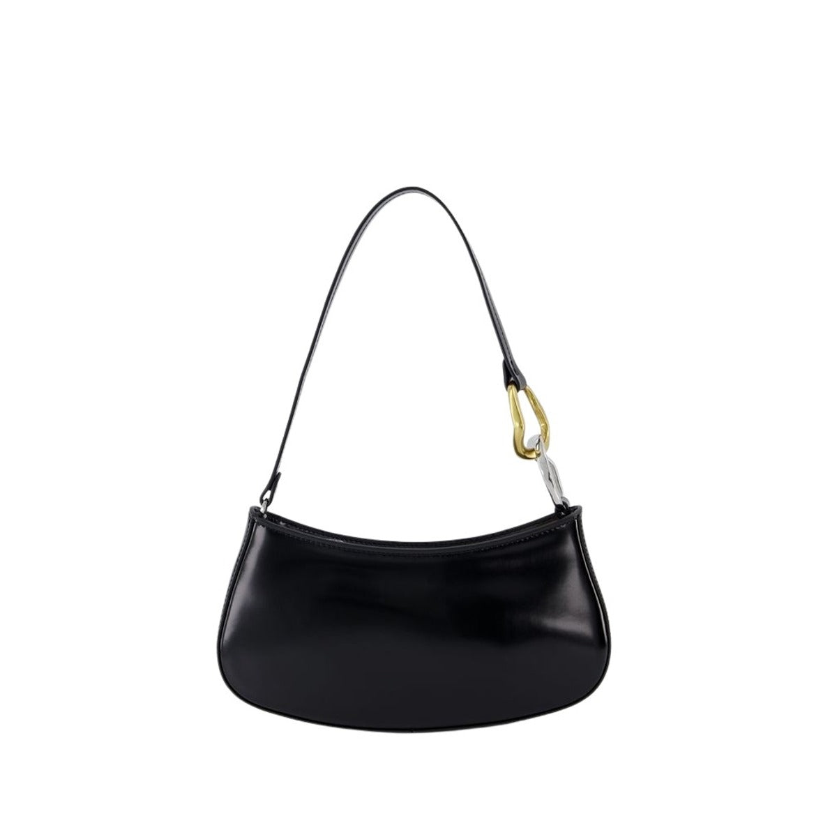 Ollie Hobo Bag - Black - Leather