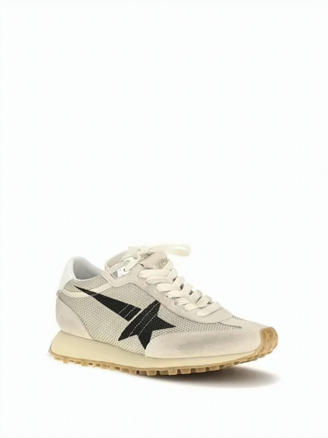 Suede And Mesh Low-Profile Sneakers