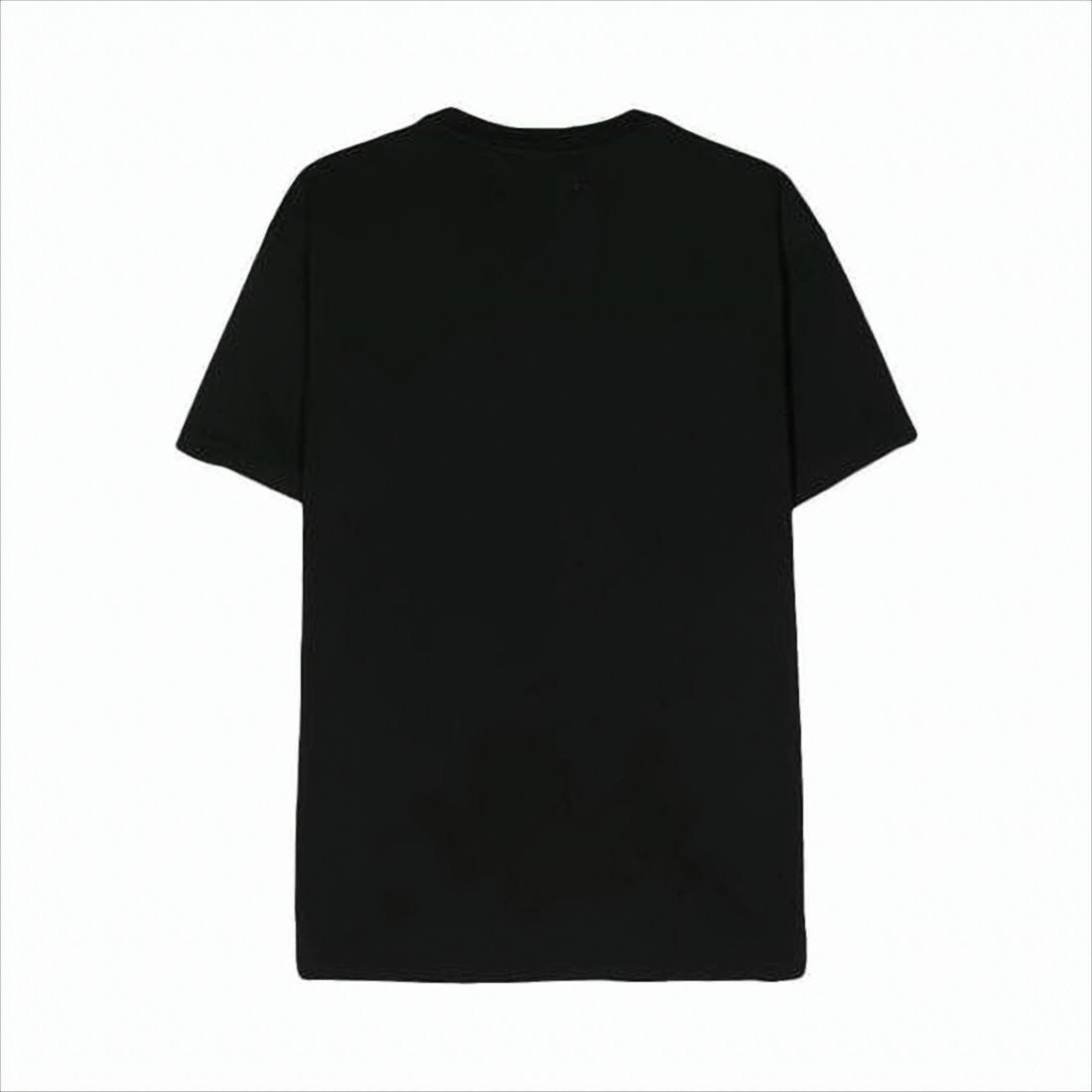 Short-Sleeved Graphic T-Shirt with Crown and Planet Motif