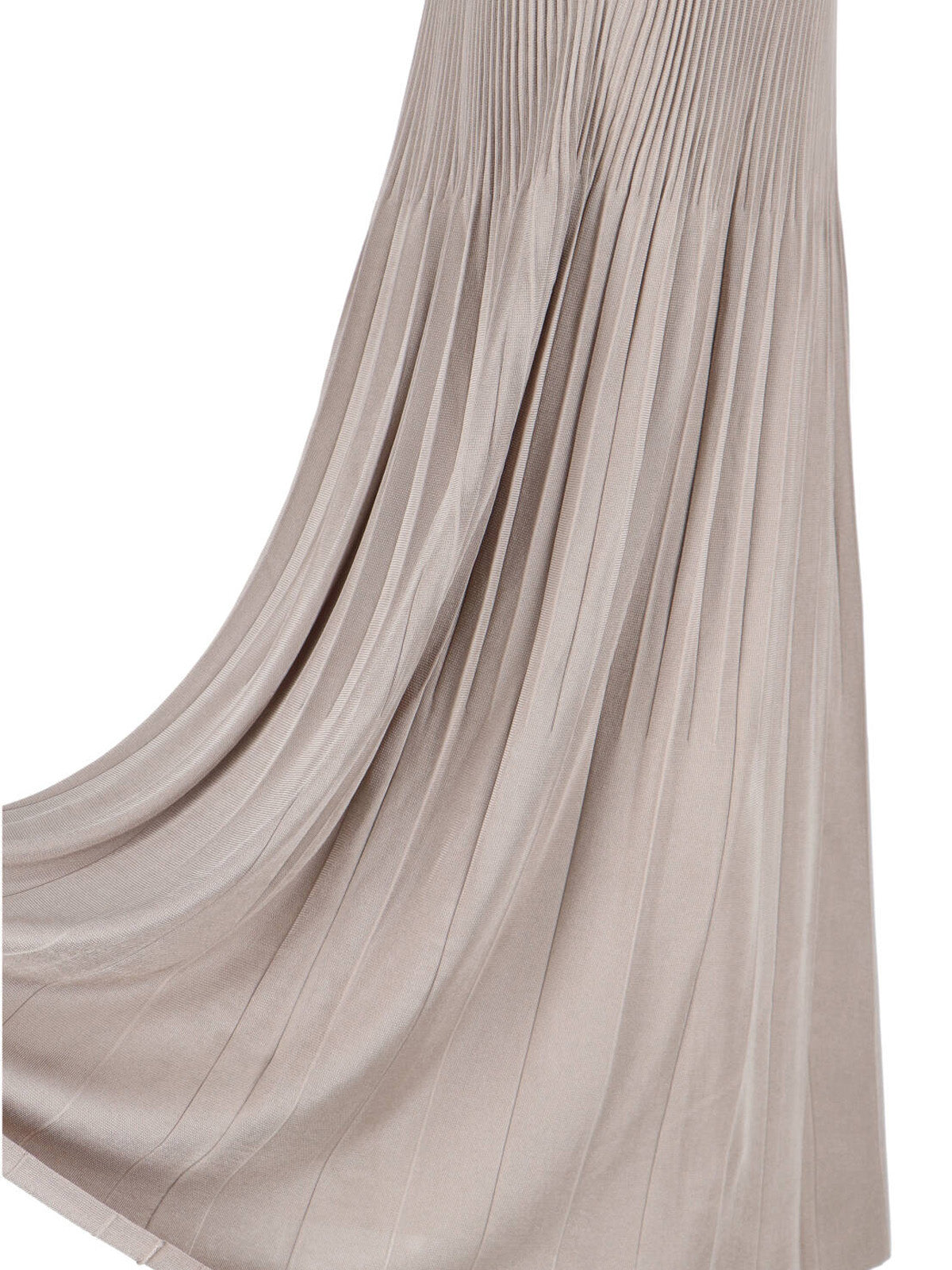 Pleated Maxi Skirt Grey