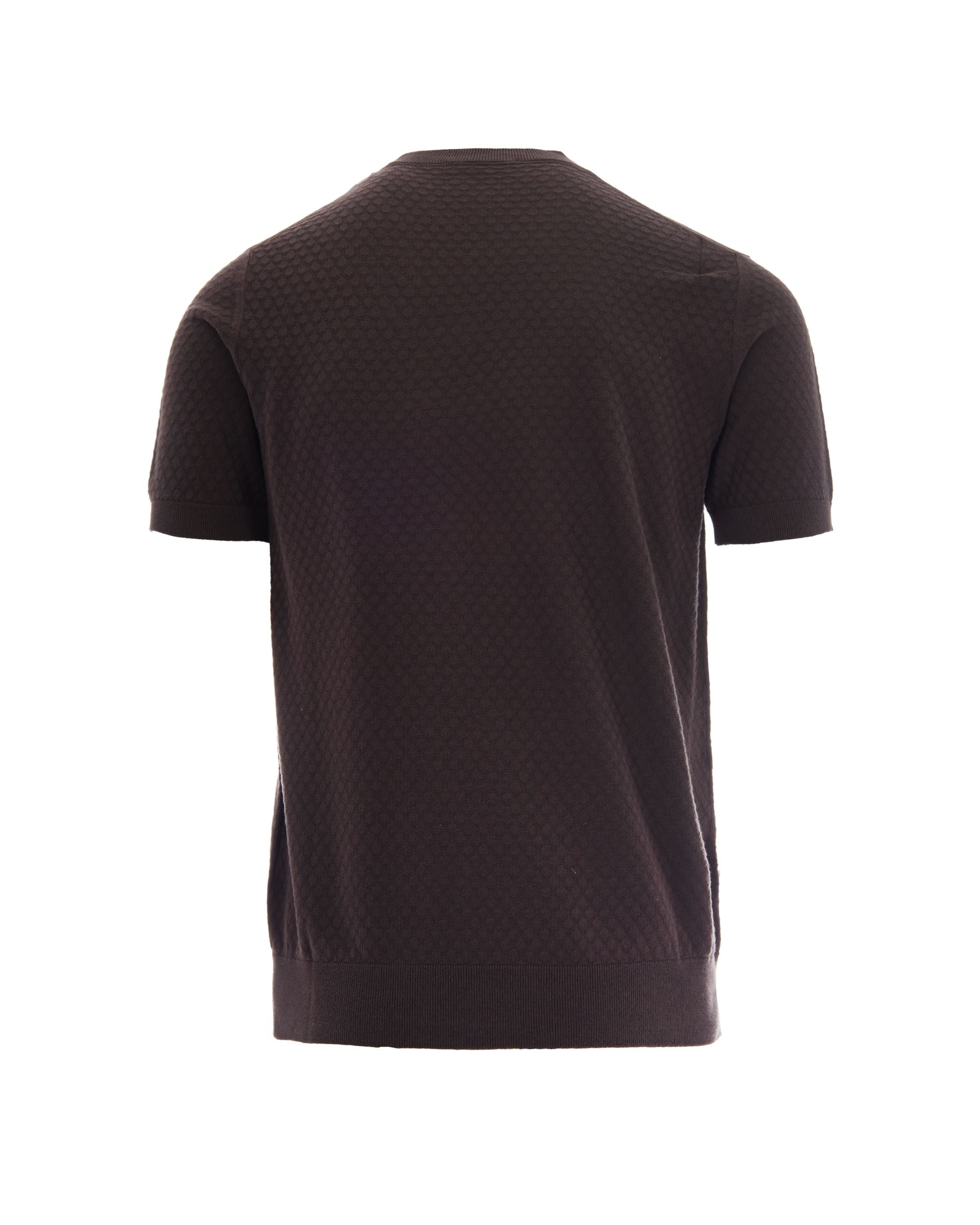Paolo Pecora Brown Knit T-Shirt