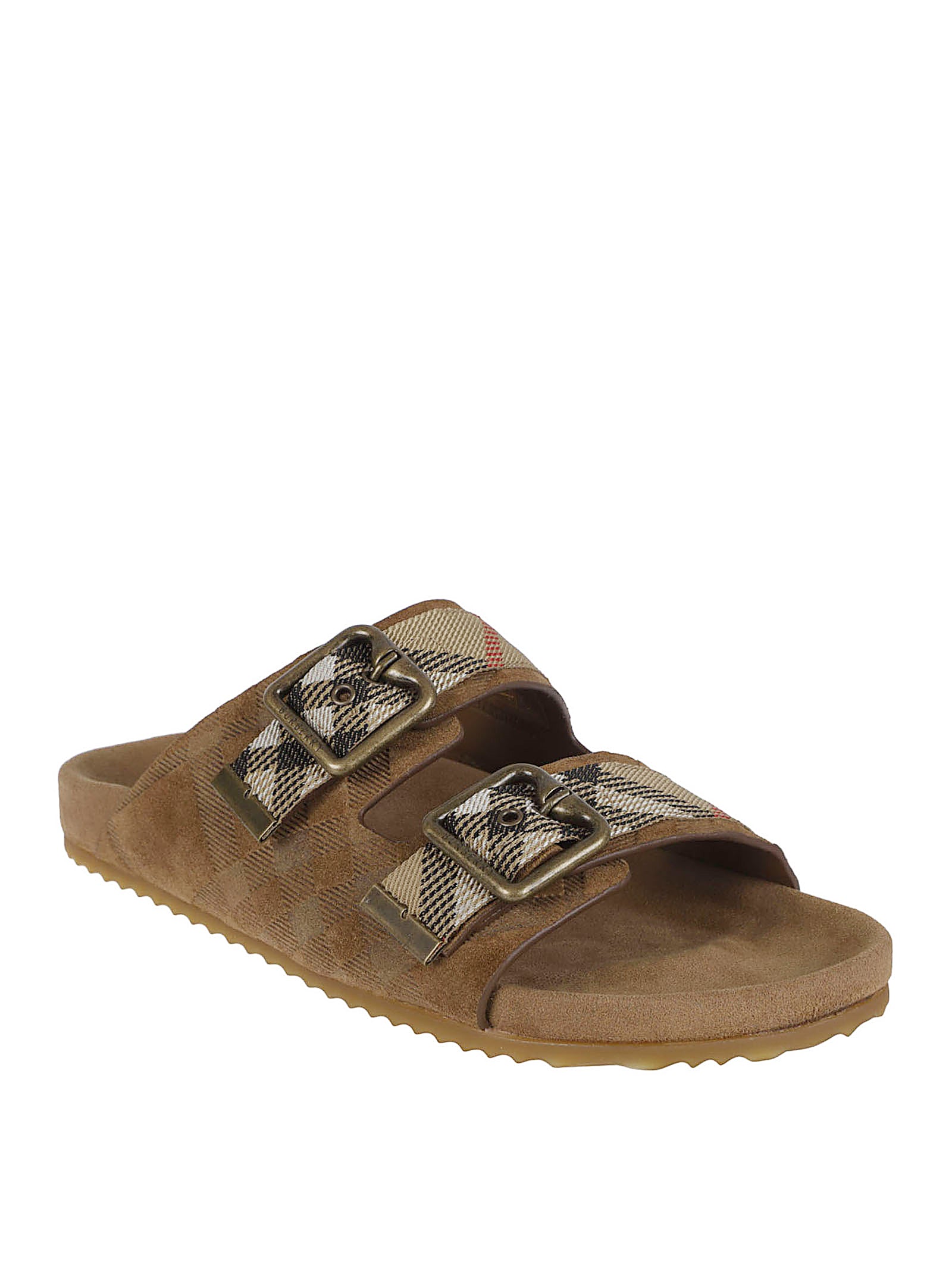 Grained Calfskin Slip-on Sliders