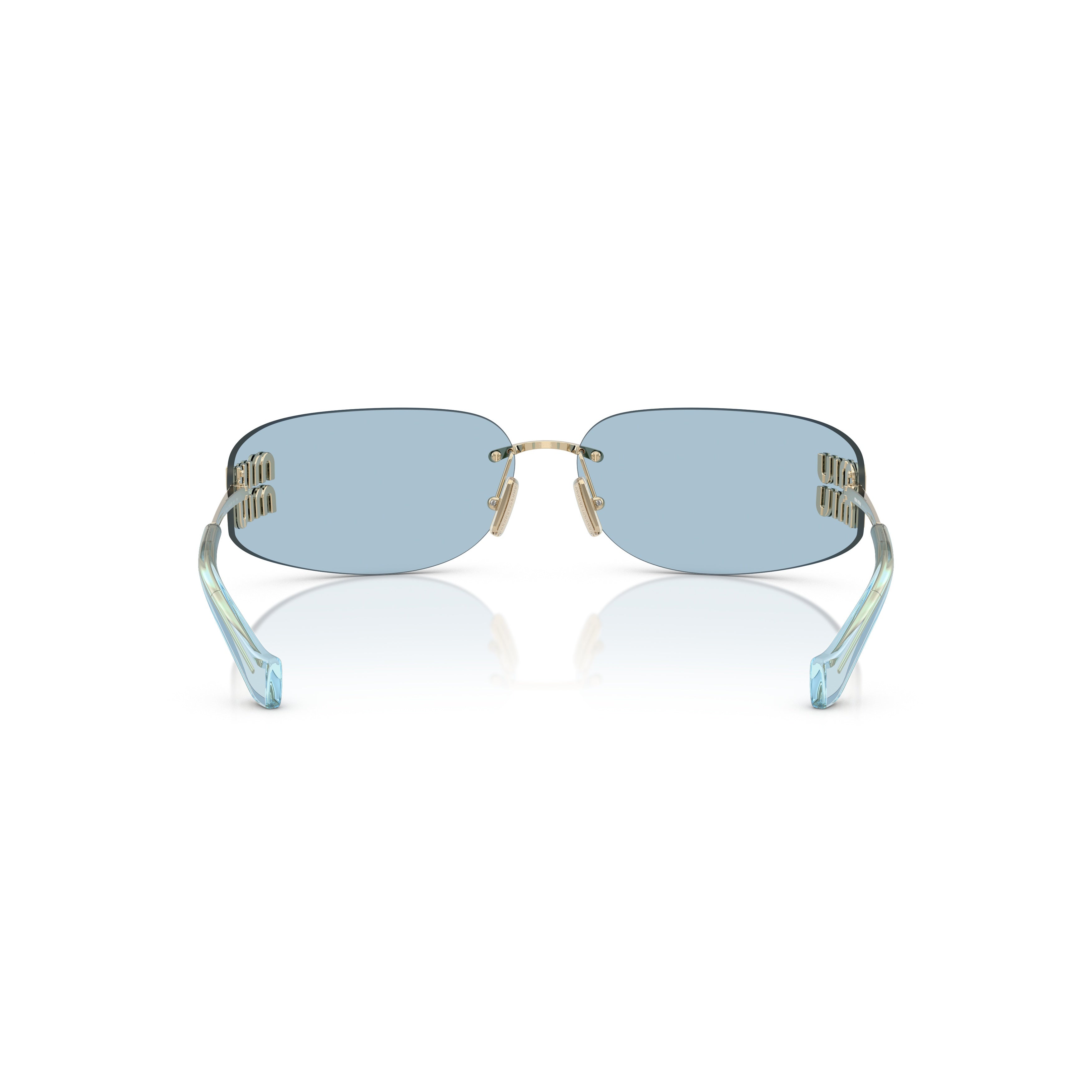 0mu A51s Rimless Rectangular Sunglasses
