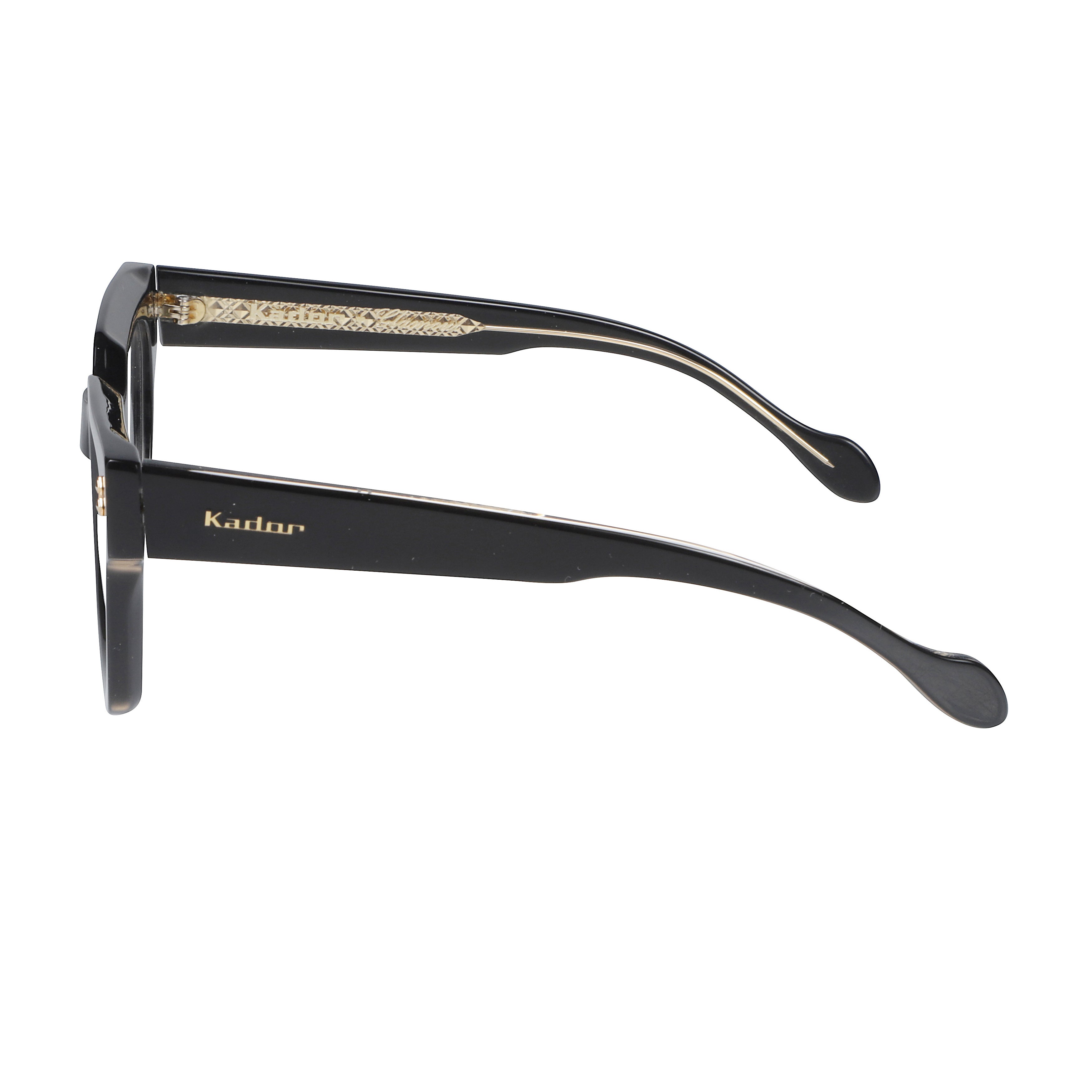 Maya Glamour Glossy Black Square Frame Sunglasses