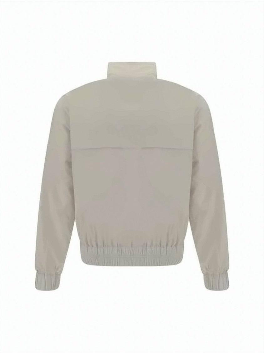 Minimalistic High Collar Casual Jacket With Full Zipper Closure
