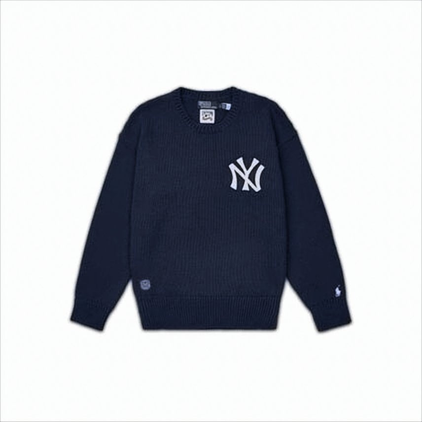 Navy Blue Ribbed Sweater