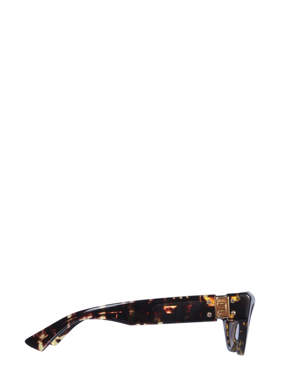 Cat-Eye Sunglasses with Distinctive Bridge Design