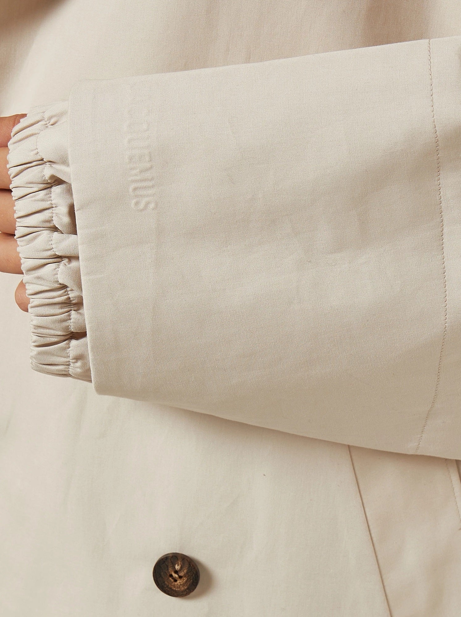 Long Oversized Water-Repellent Trench Coat