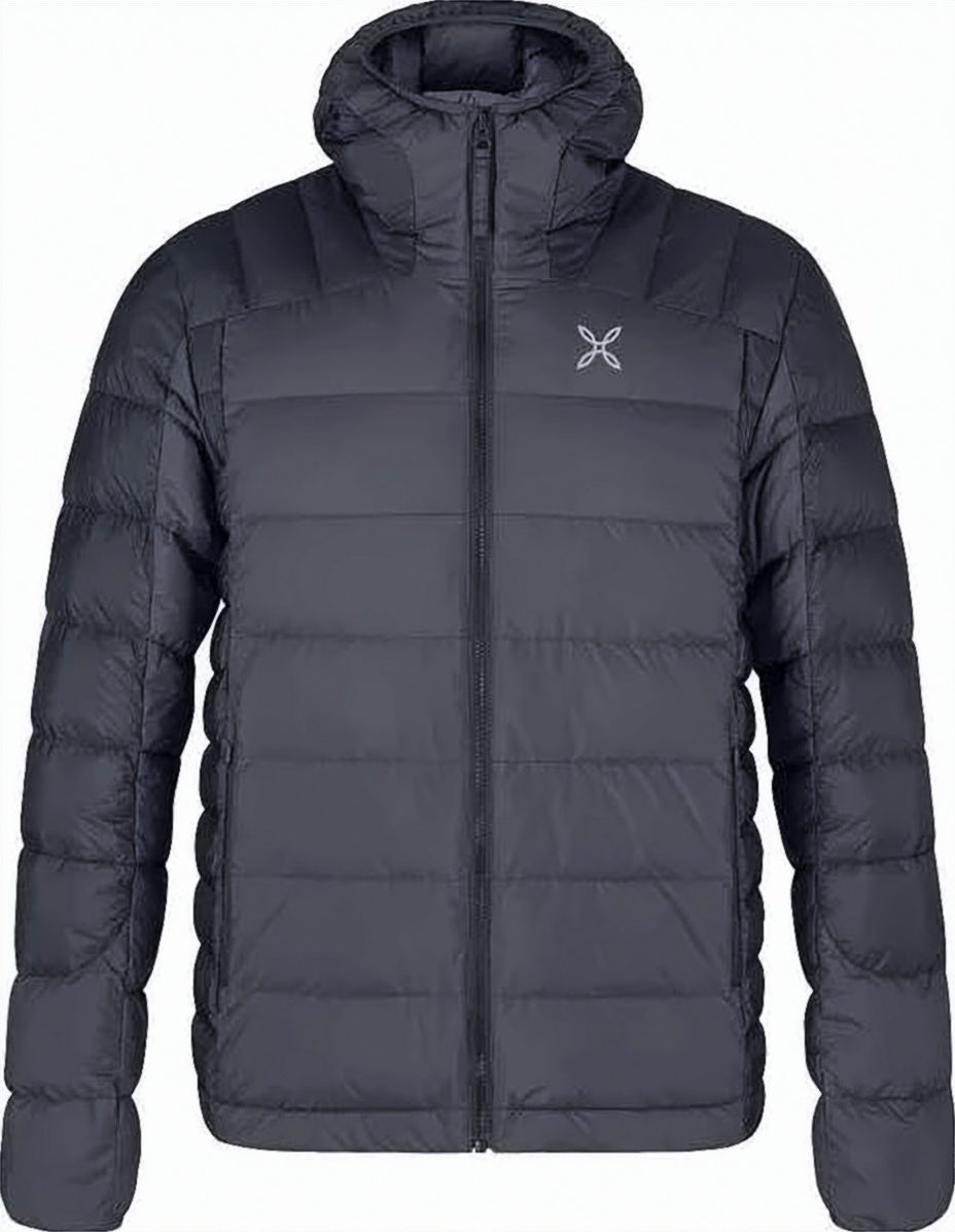 Quilted Down Jacket With Hood And Fitted Silhouette