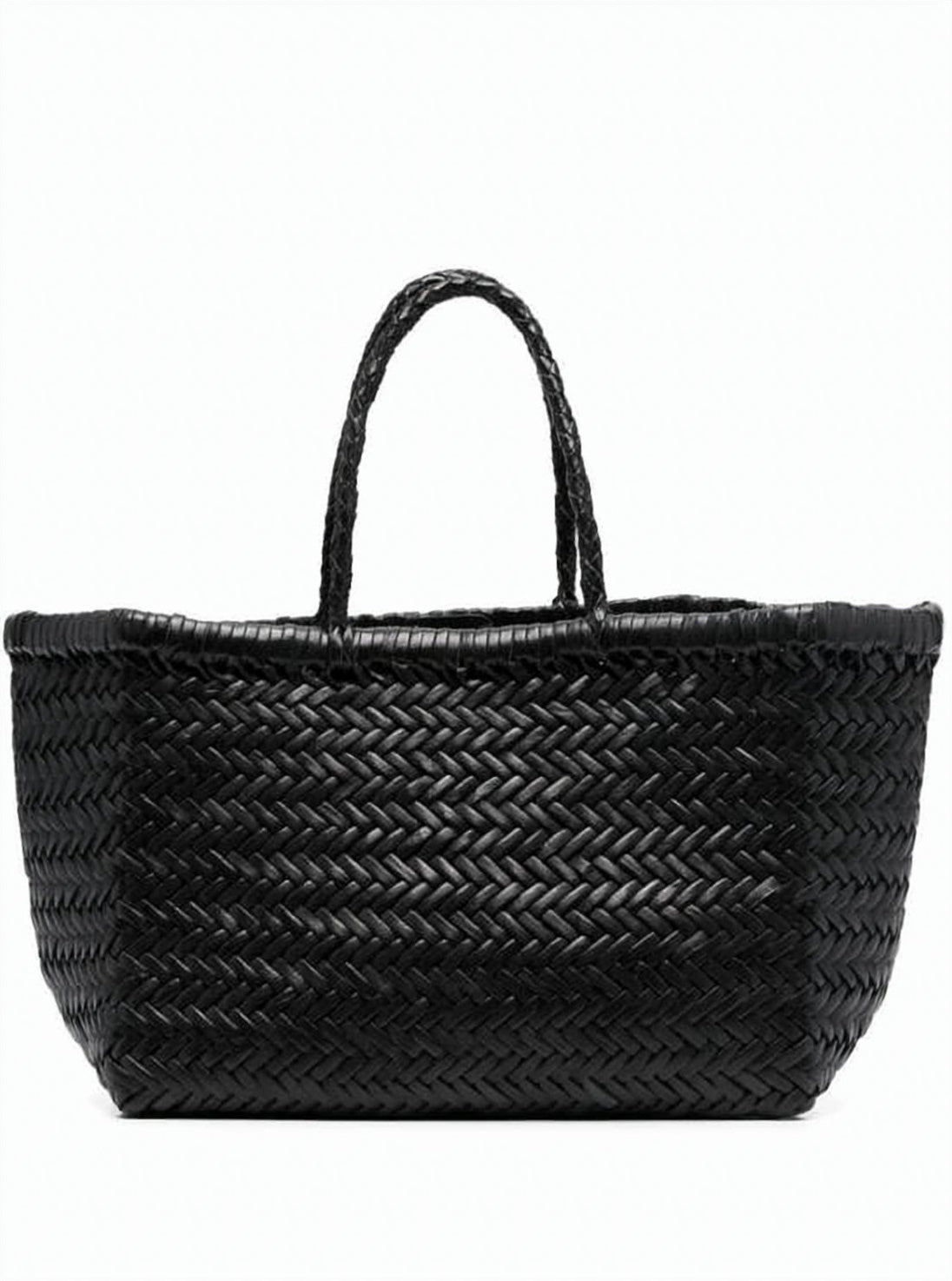Woven Calf Leather Tote Bag