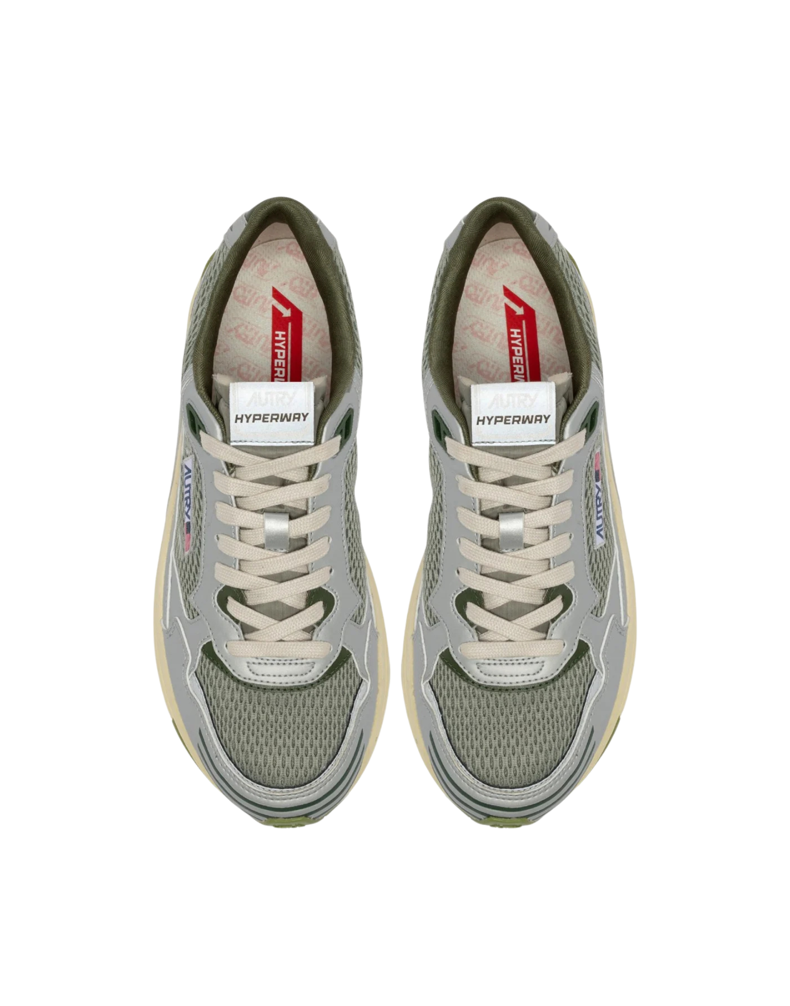 Hyperway Men’s Silver/Sea Grass Sneakers