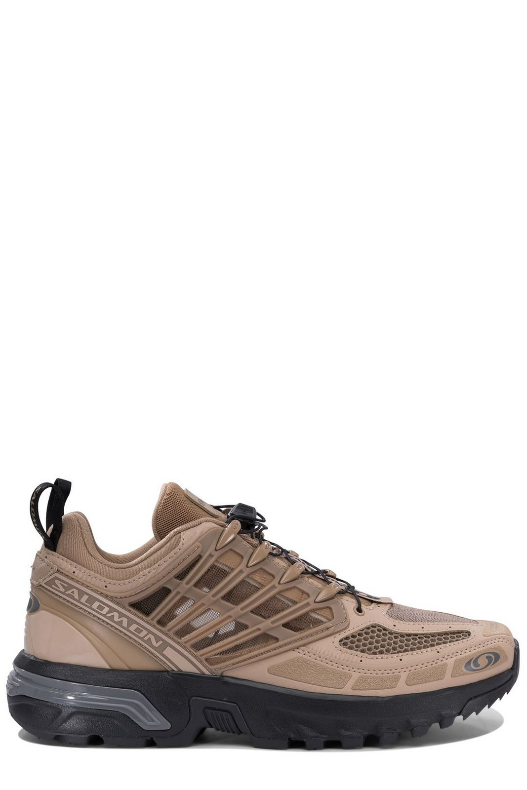 Textile-Upper Sneakers with Breathable Mesh and Toggle Lacing