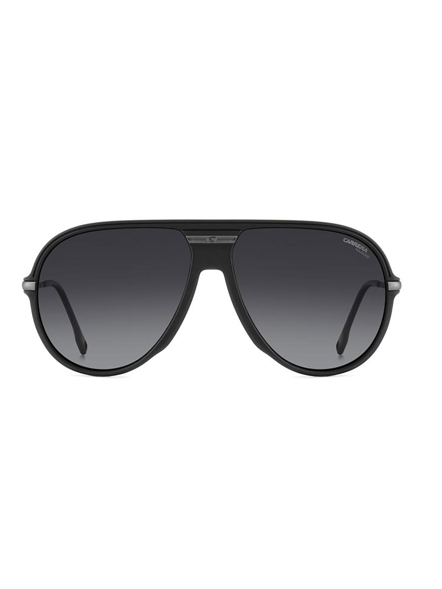 Oversized Black Frame Gradient Sunglasses with Bold Temples