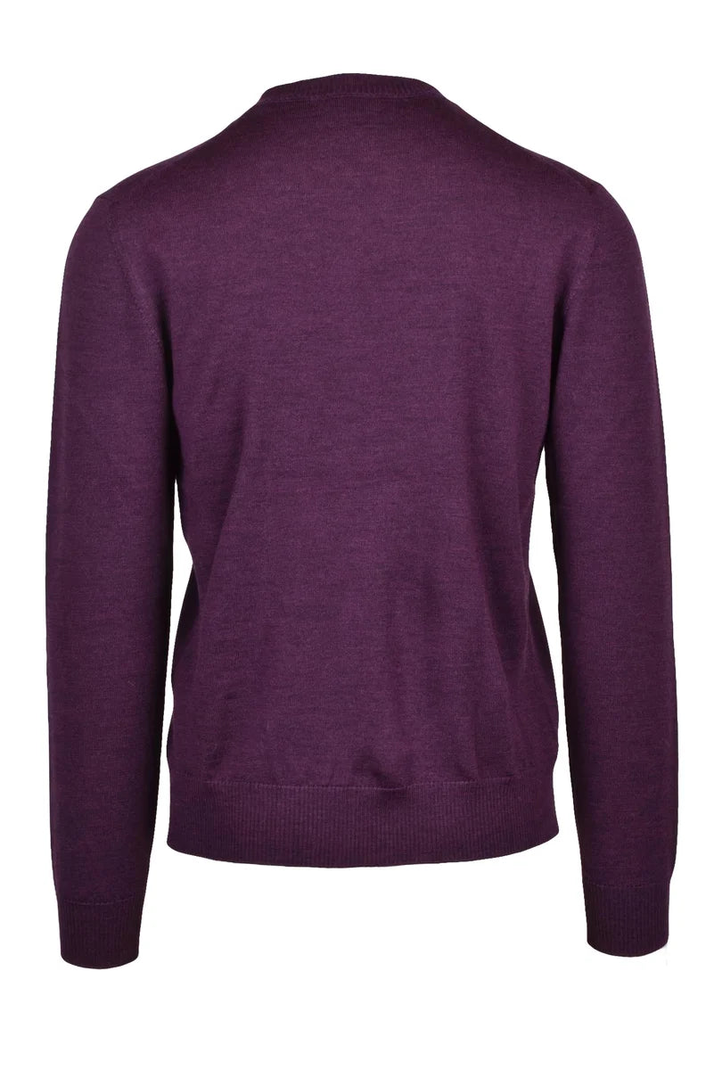 Wool Crewneck Pullover - Red
