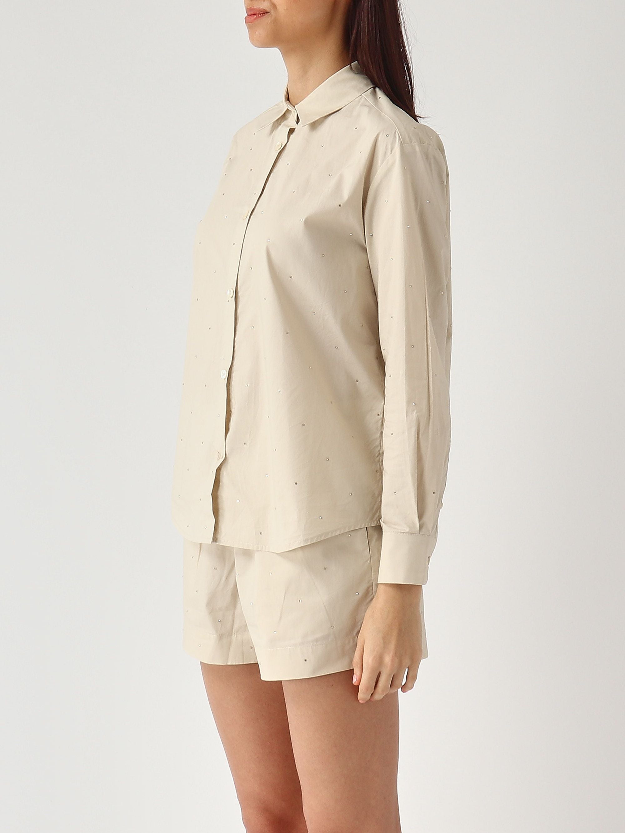 Button-Up Shirt and Matching Shorts Set