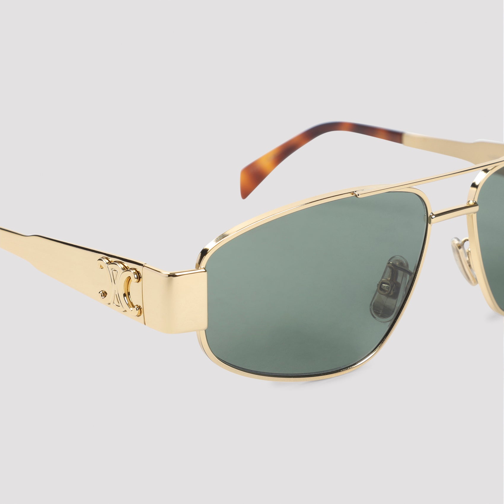Metallic Gold Frame Sunglasses