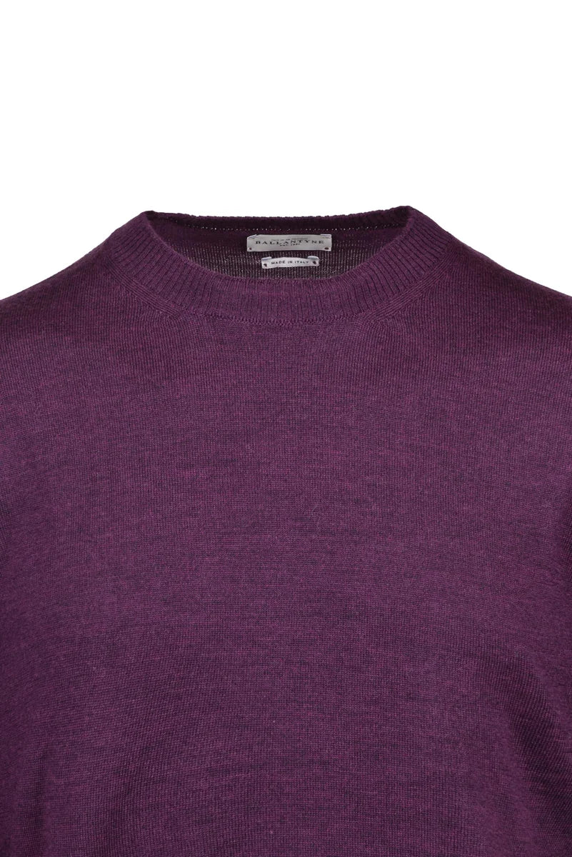 Wool Crewneck Pullover - Red