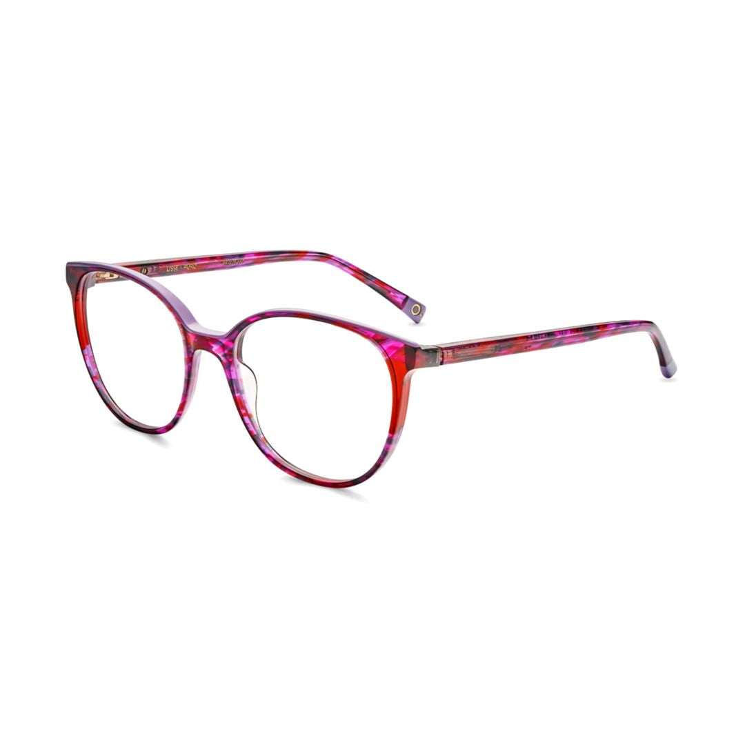 Lisse Cat-Eye Frame Sunglasses in Translucent Acetate with Metallic Accents