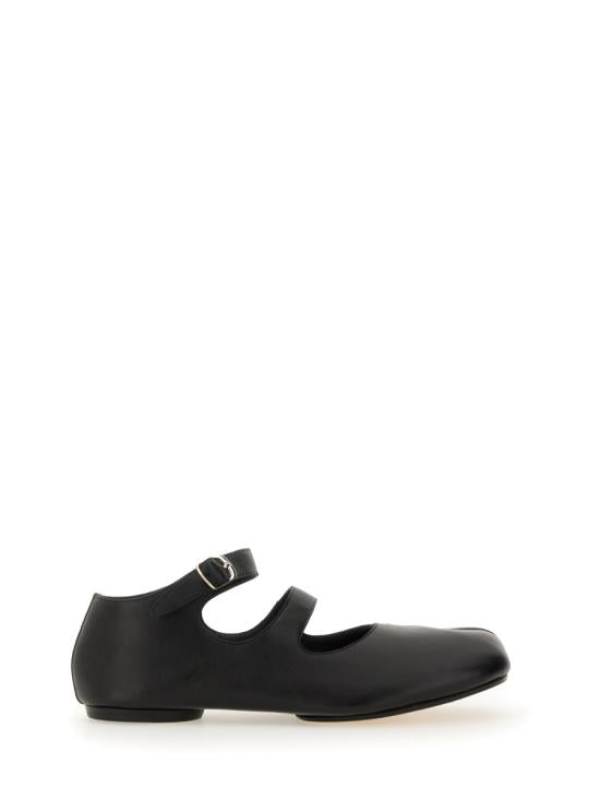 Lambskin Flat Shoes with Split-Toe Design
