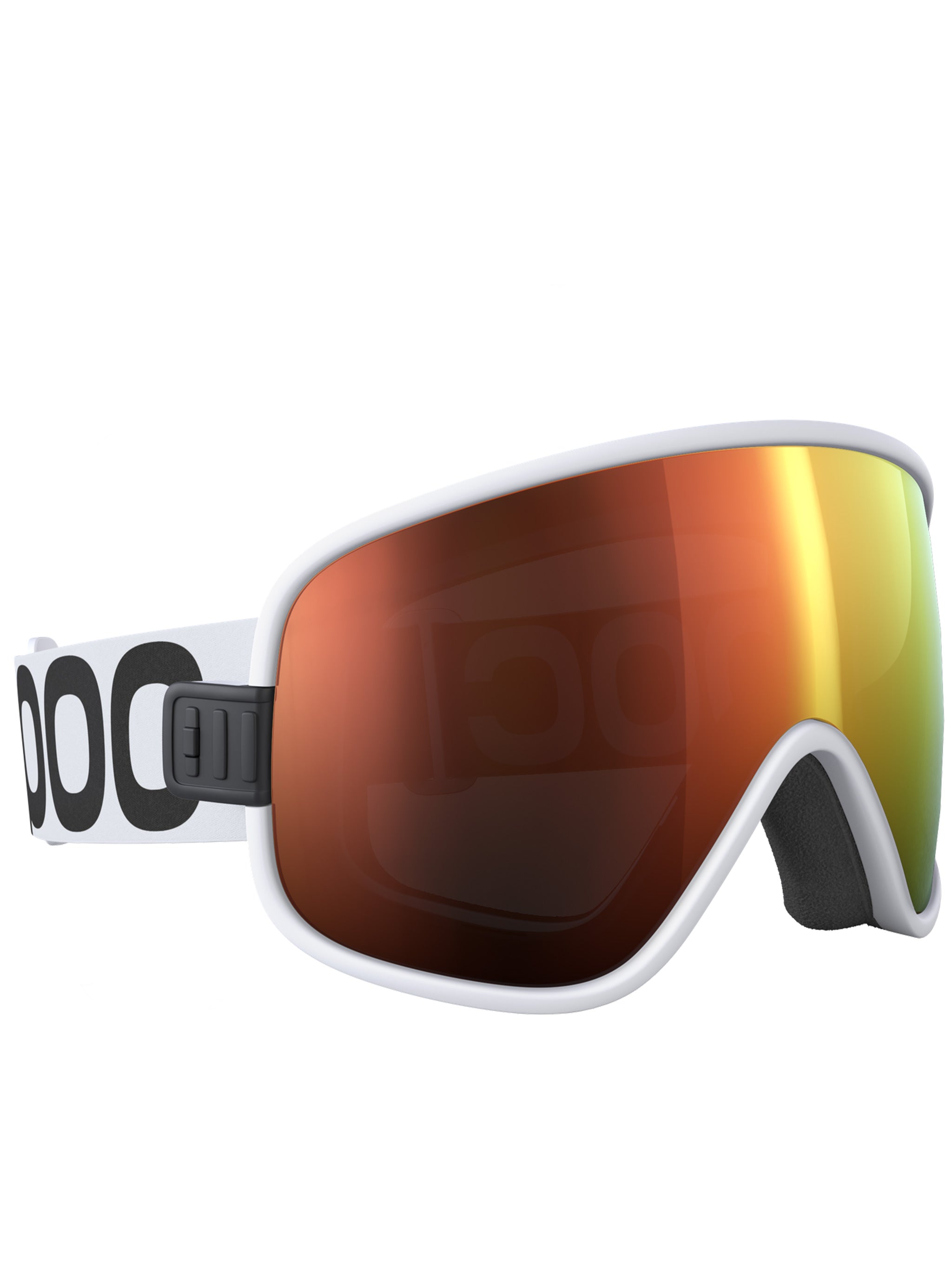 White Vitrea Wide-Lens Sporty Ski Goggle