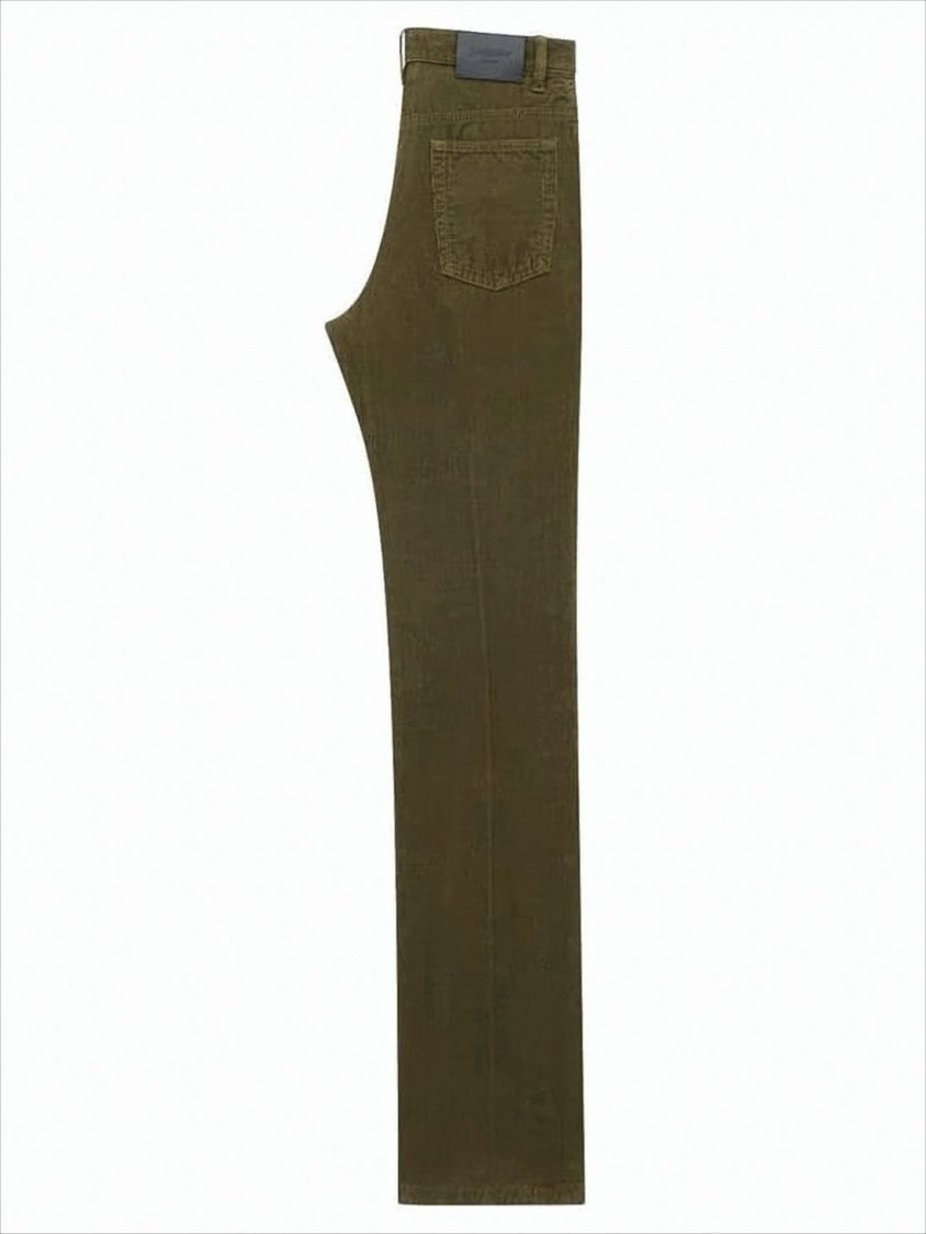 Straight-Leg Pants with Classic Five-Pocket Design