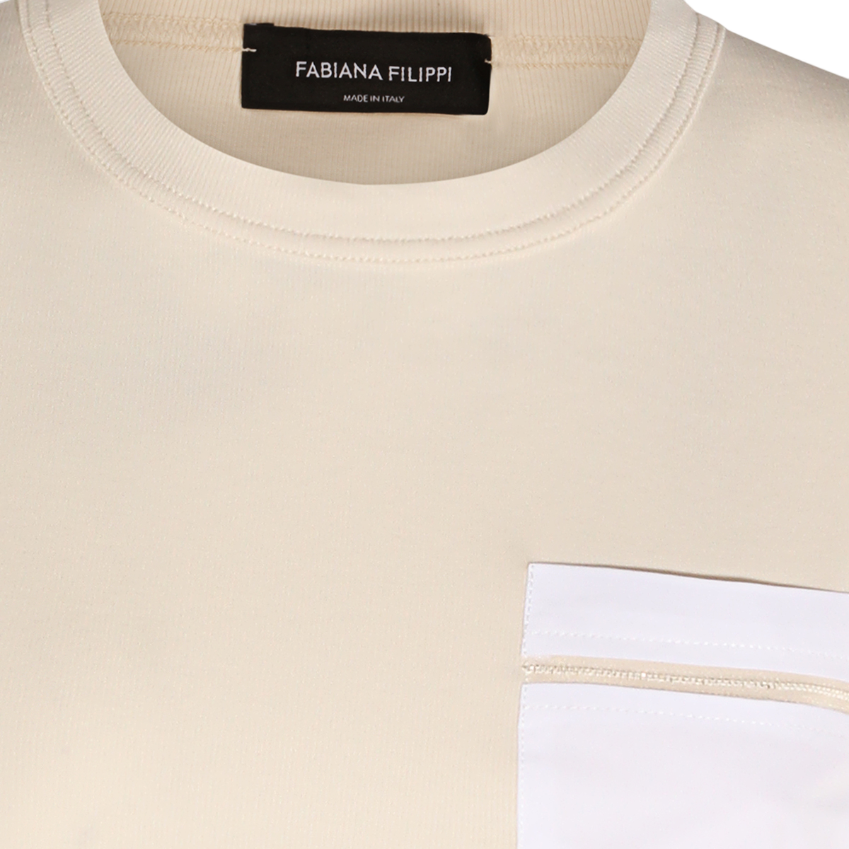 Short-Sleeve T-Shirt with Contrast Pocket Detail