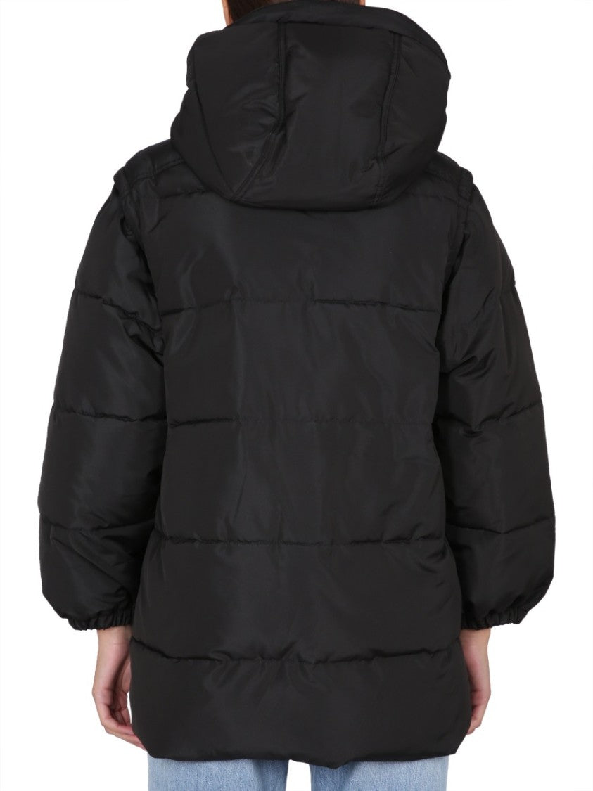 Quilted Black Padded Parka