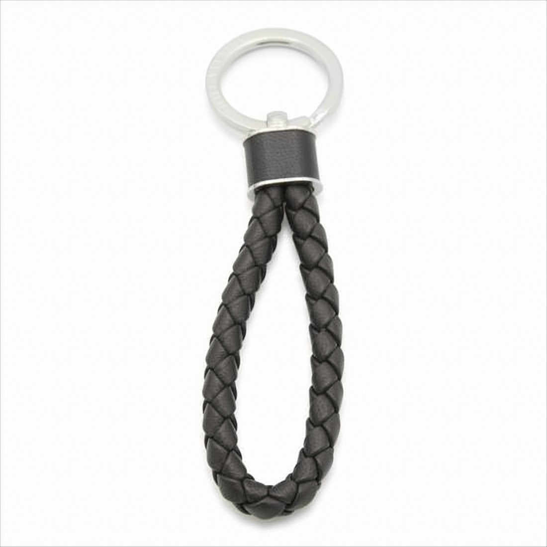 Braided Lambskin Leather Keyring