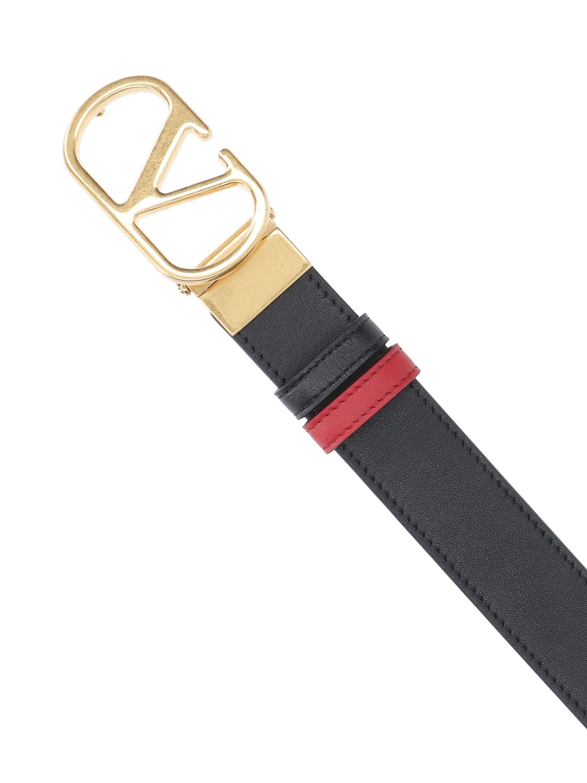 "Vlogo Signature" Reversible Belt – Black/Red