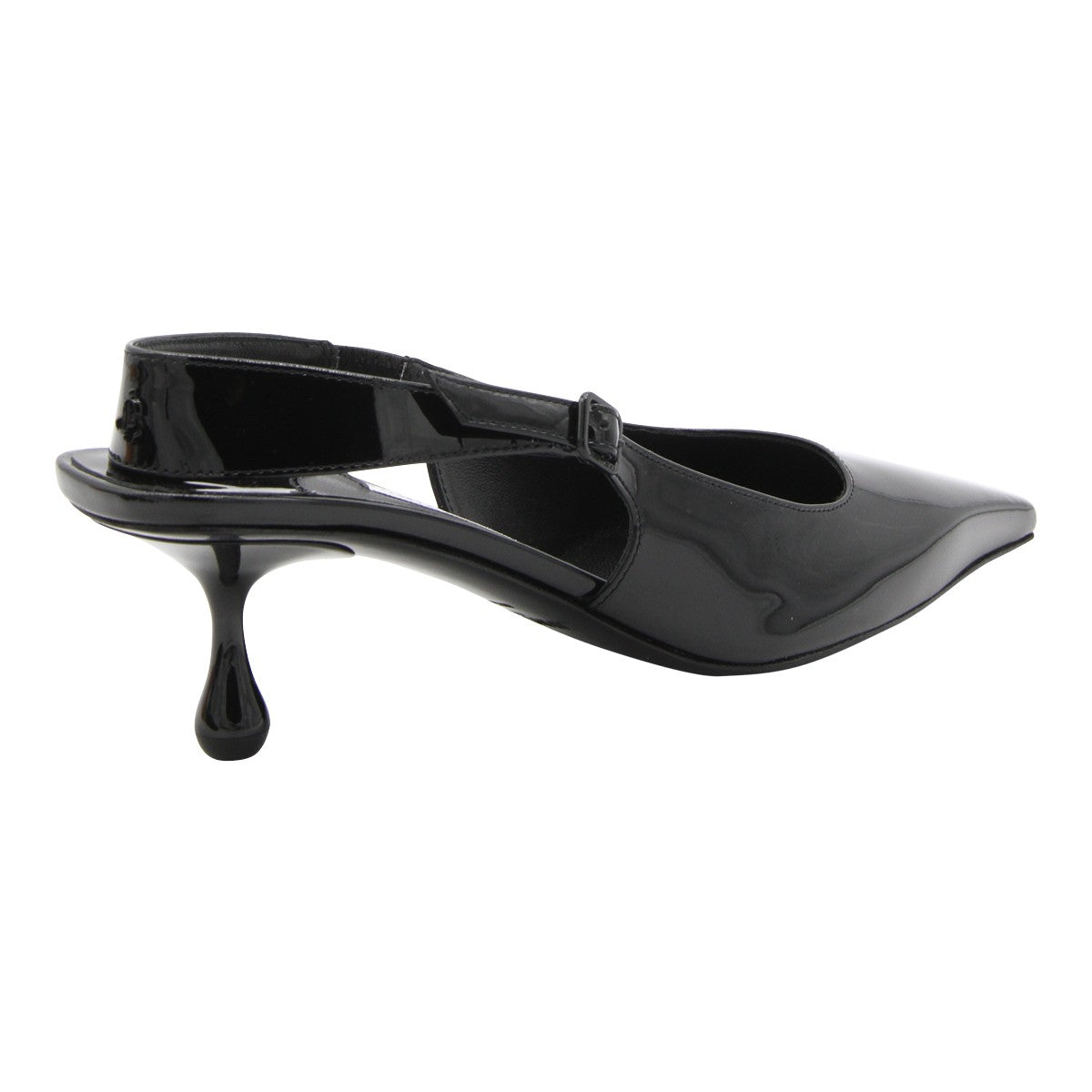 Pointed Toe Black High-Heeled Pumps with Slim Stiletto Heel