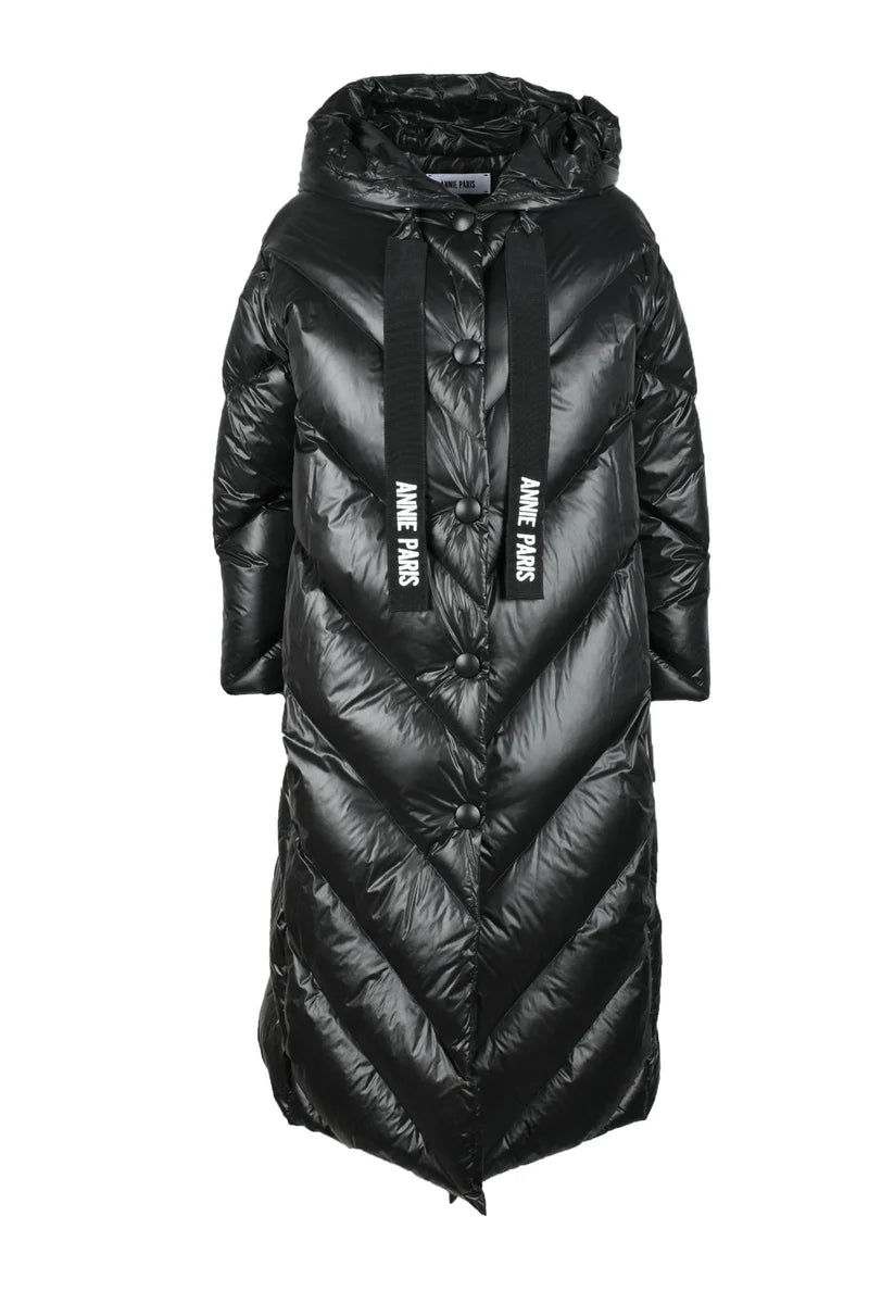 Polyester Down Jacket - Black