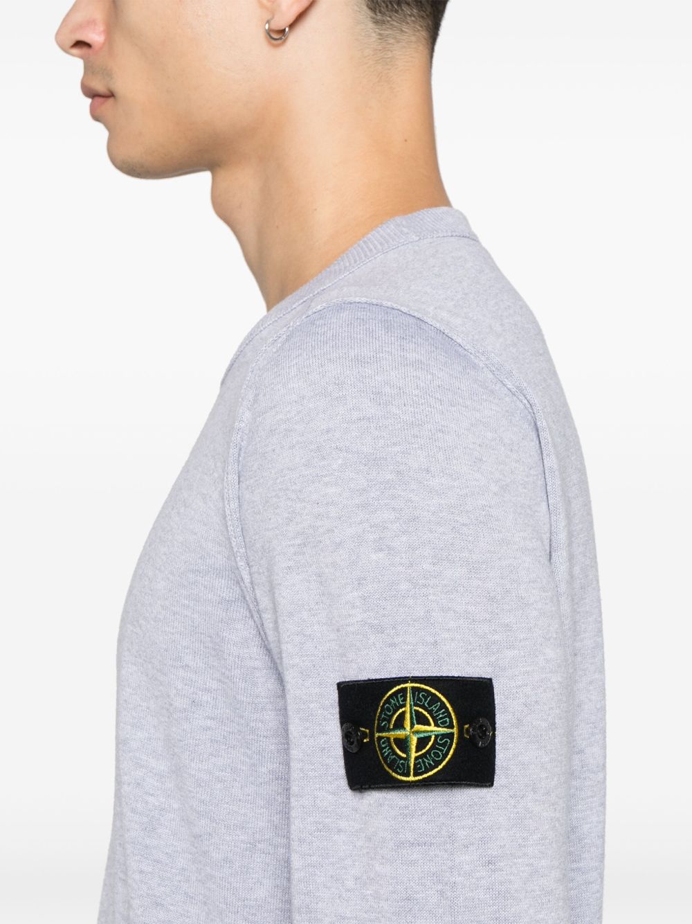 Cotton Ribbed Sweatshirt