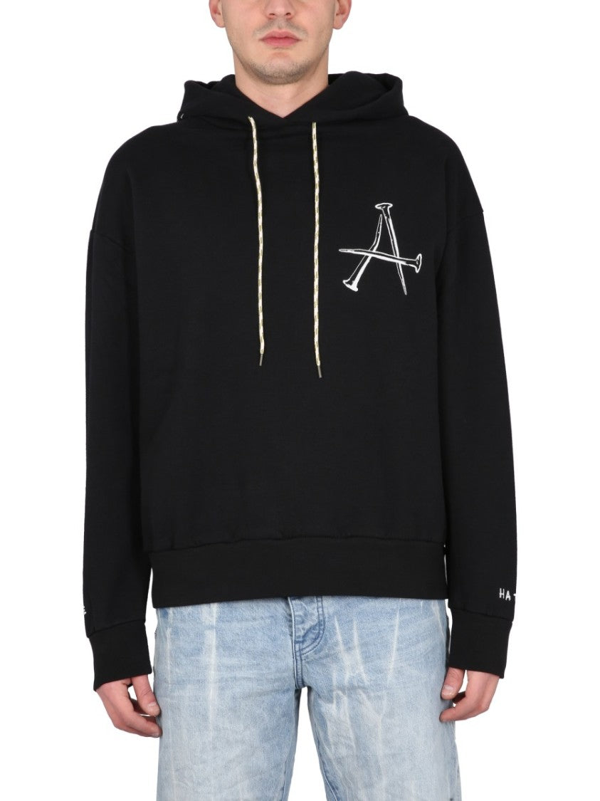 Relaxed-Fit Hoodie With Bold Graphic Design