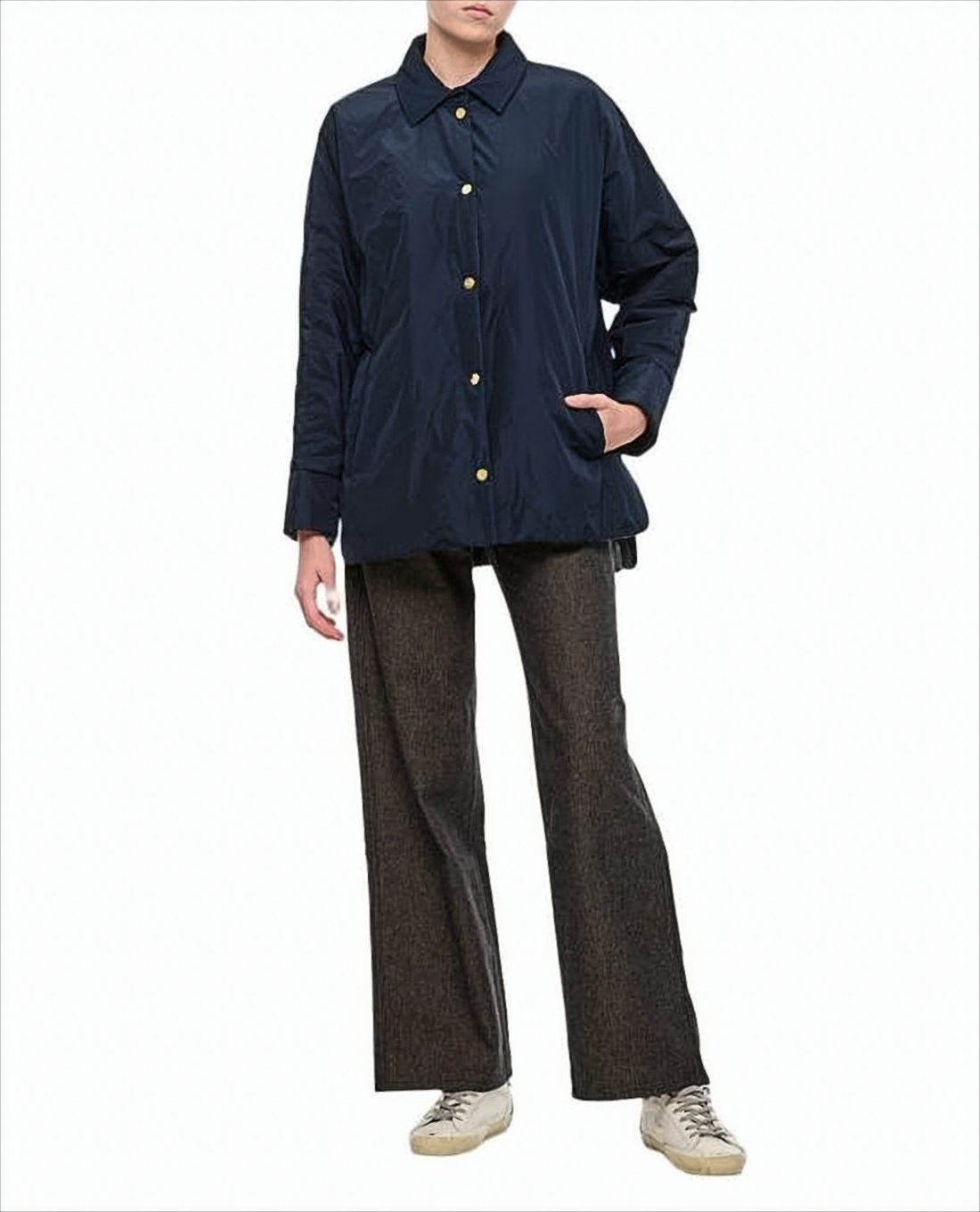 Padded Jacket with Classic Collar