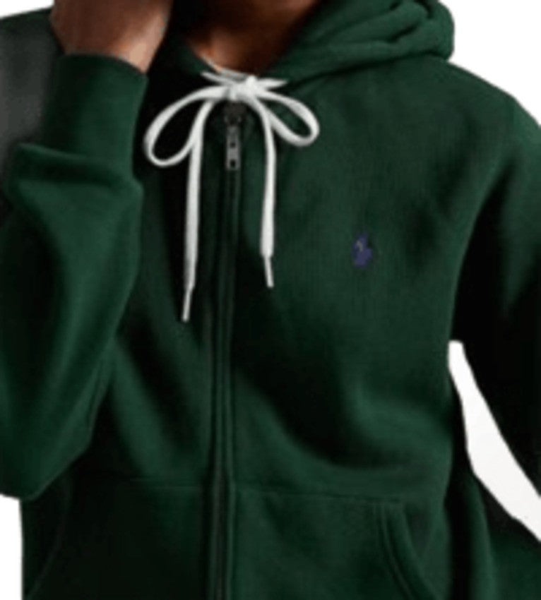 Cropped Zip-Up Hoodie With Drawstring Hood
