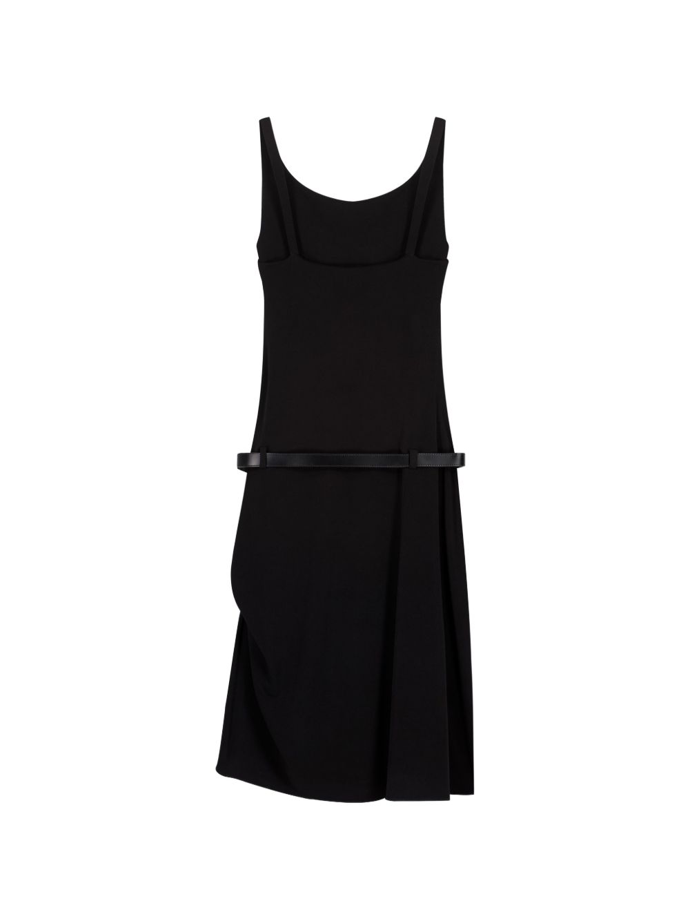 Black Sleeveless Fitted Ruched Mini Dress