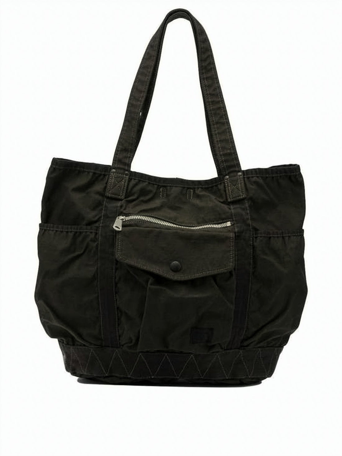 Spacious Nylon Shoulder Bag