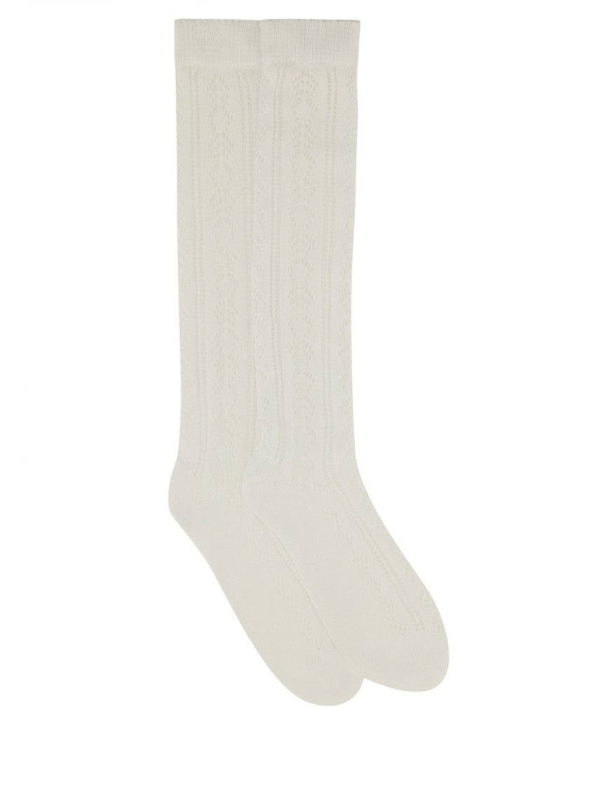 Long Socks With Textured Finish