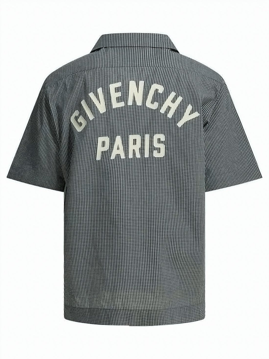 Checkered Pattern Short-Sleeve Shirt with Boxy Fit