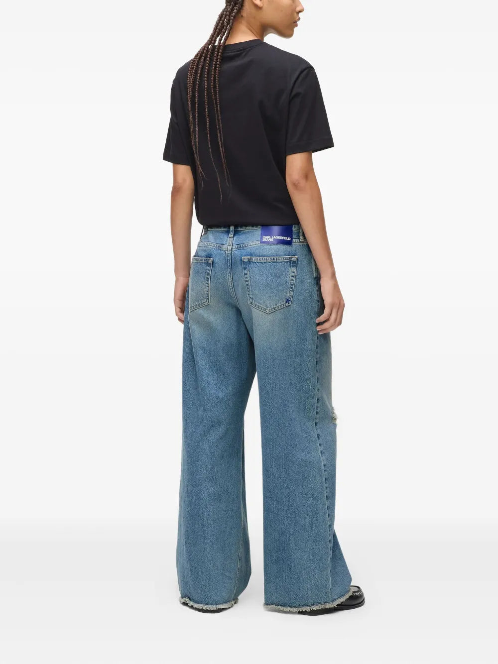 Straight-Cut Denim Jeans With Five-Pocket Styling