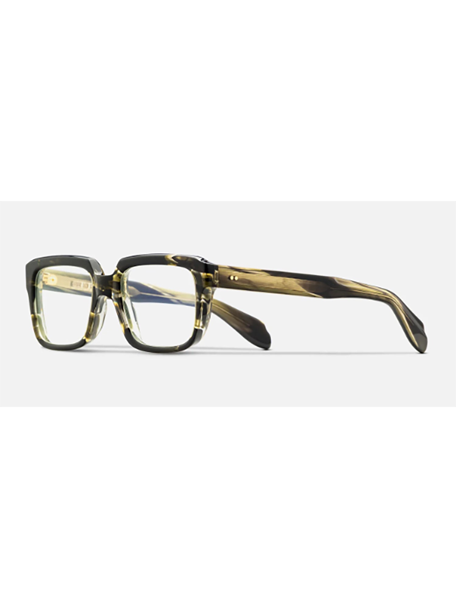 Tortoiseshell Acetate Eyeglasses with Bold Rectangular Frame