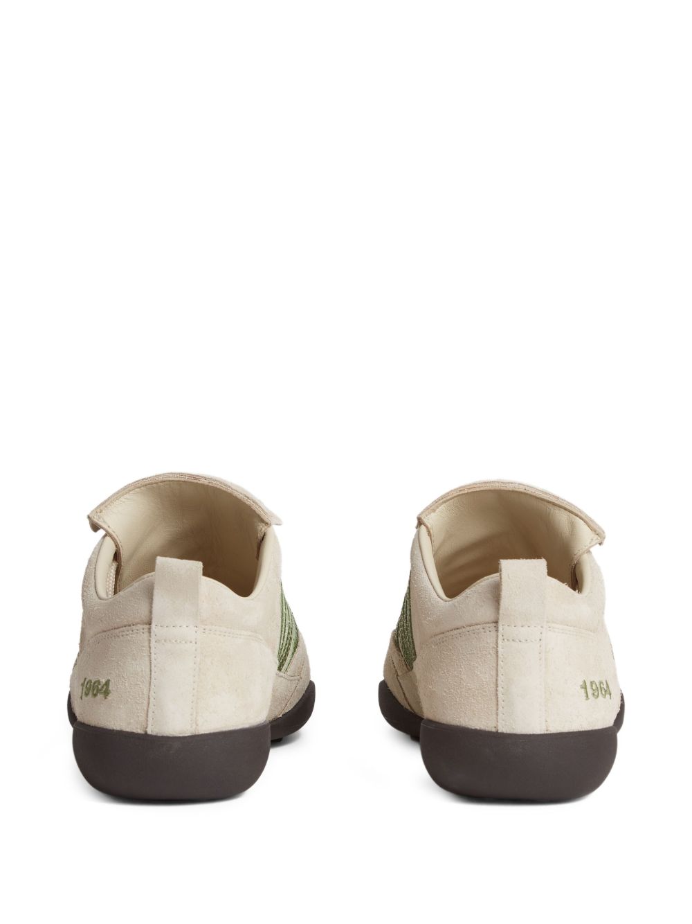 Jasnobrązowe zamszowe sneakersy