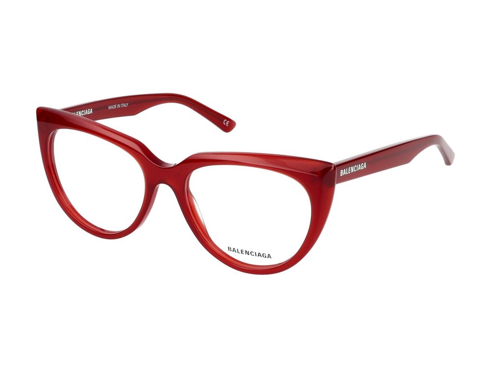 Eyeglasses BB0218O 004 red red transparent 53/17/140
