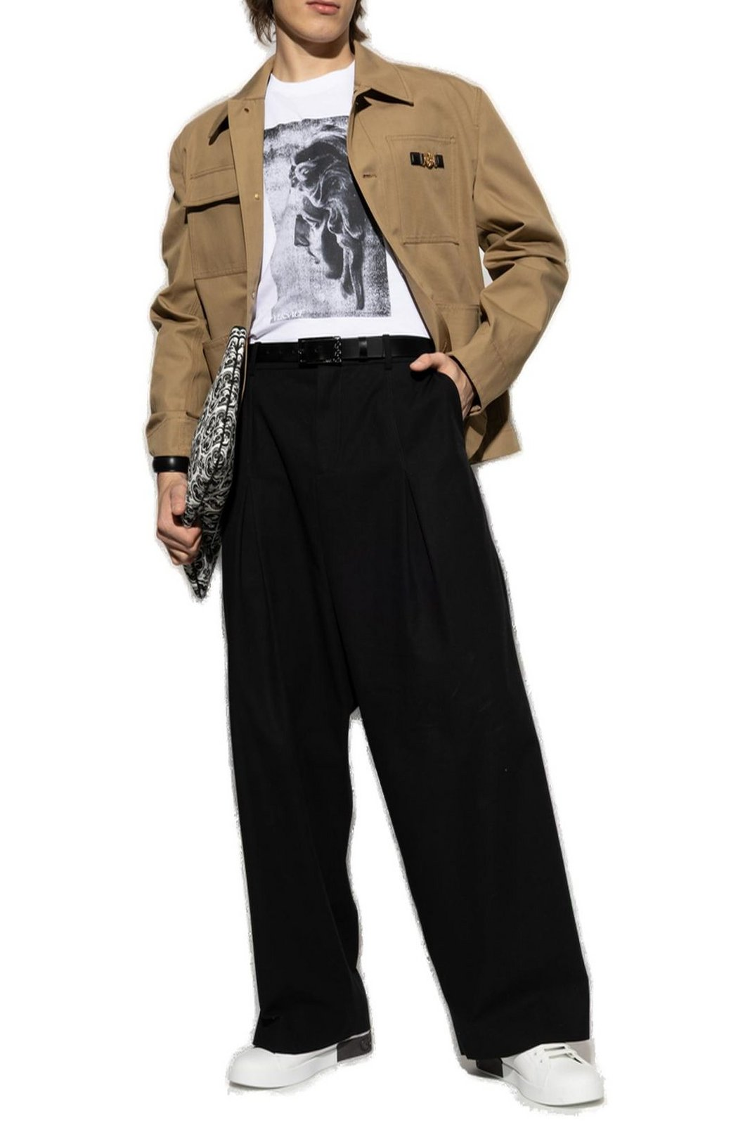 Structured Cotton Jacket with Classic Collar
