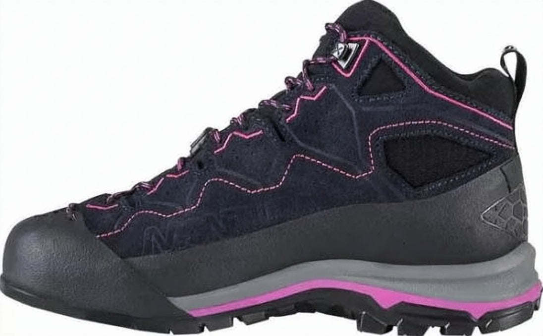 High-Top Black Hiking Boots with Accents